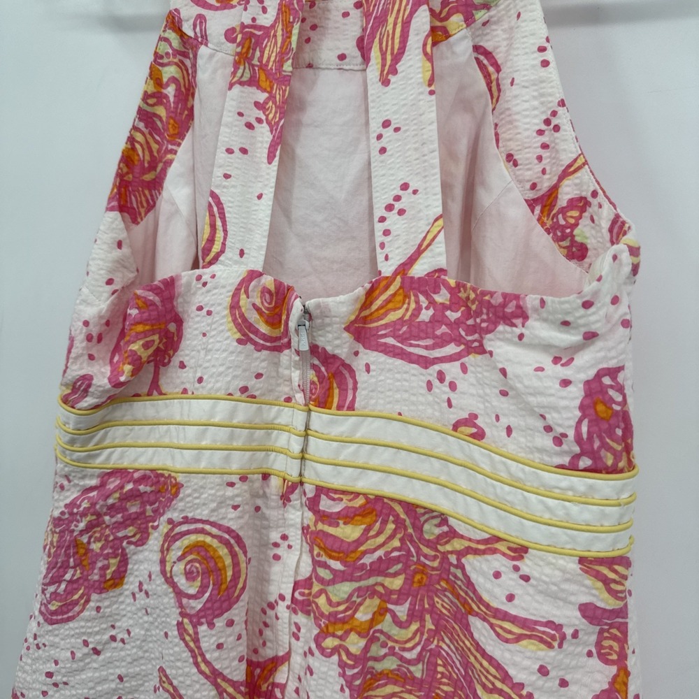 Lilly Pulitzer Tinsley Resort White Conched Out Halter Dress Resort Cruise SZ 6 - Picture 5 of 16